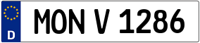 Trailer License Plate